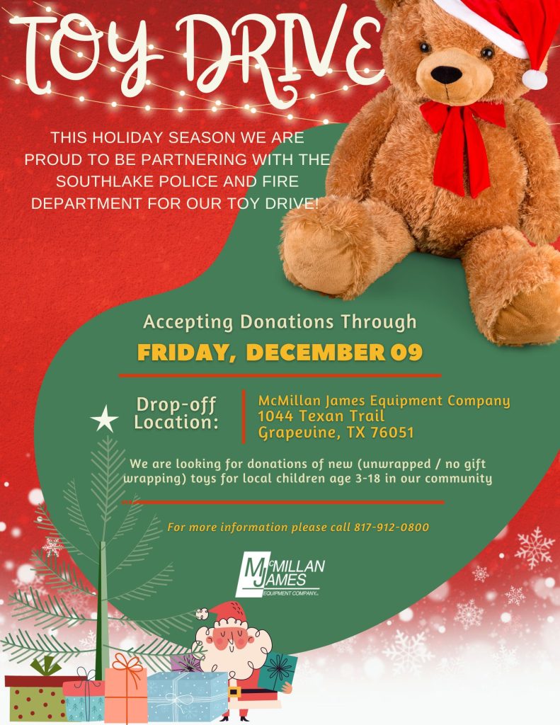 MJEC Toy Drive 2022 - McMillan James Equipment Company